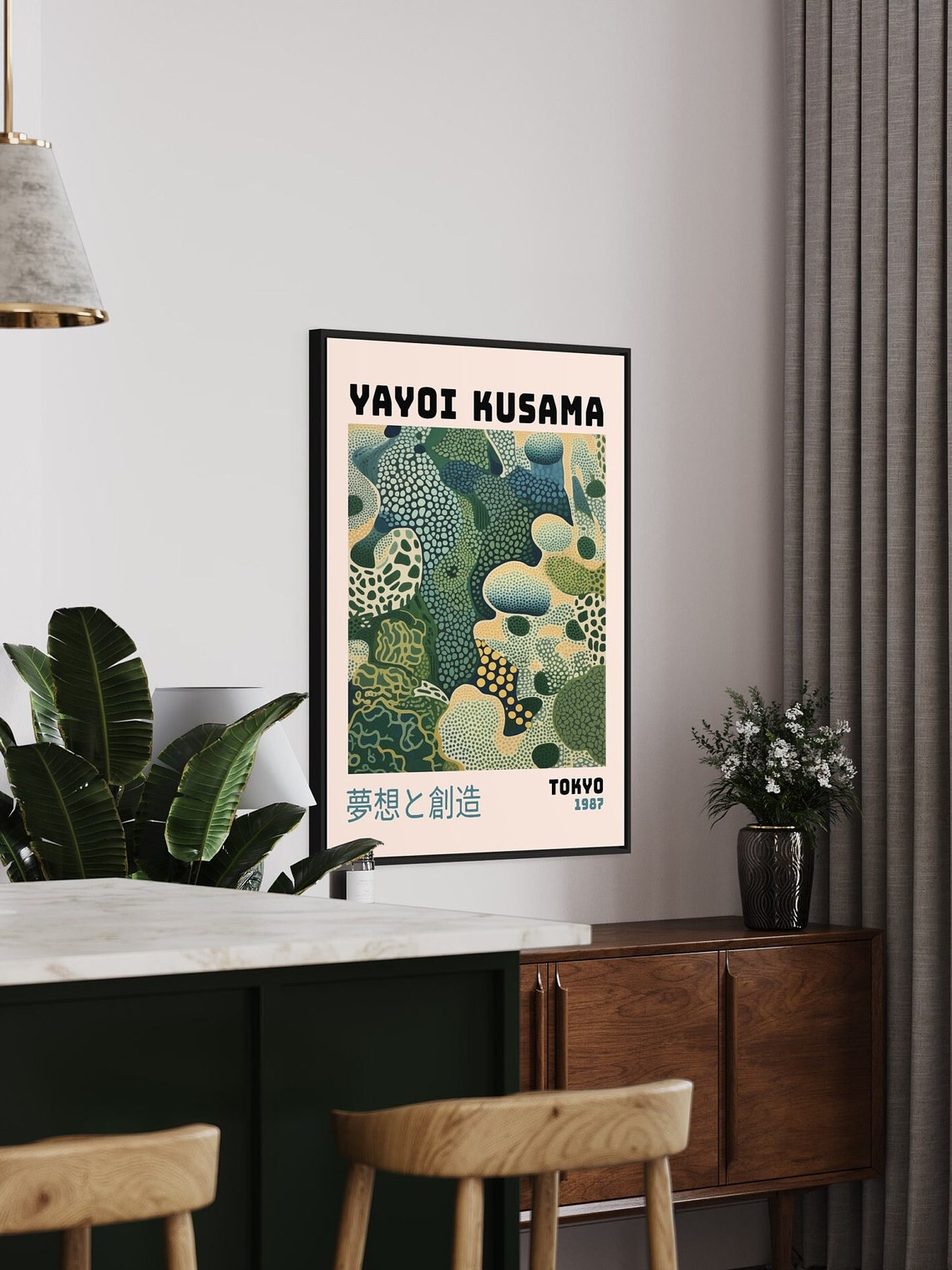 Yayoi Kusama Minimalist Travel Poster - Image 4