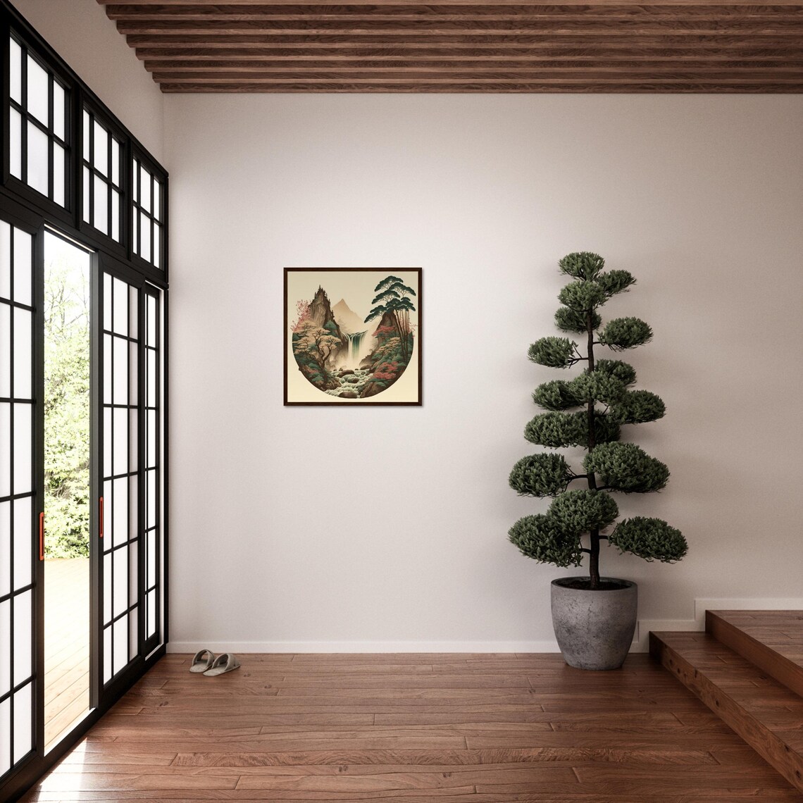 Japanese Vintage Travel Landscape Art Print - Image 2