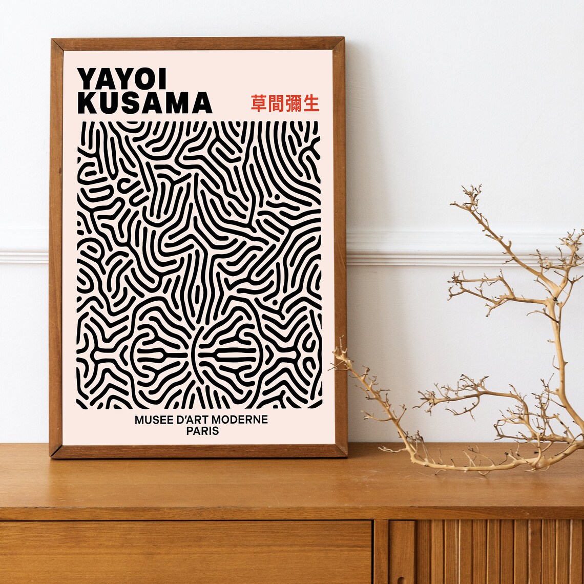 Yayoi Kusama Abstract Poster, Japanese Modern Art - Image 4