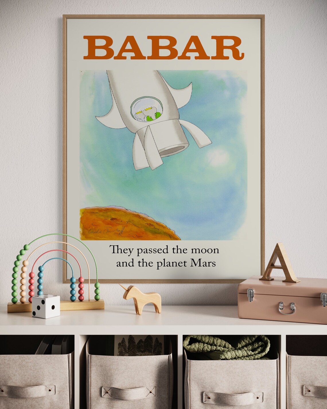 Babar The Elephant, Nursery Decor Art Print - Image 4