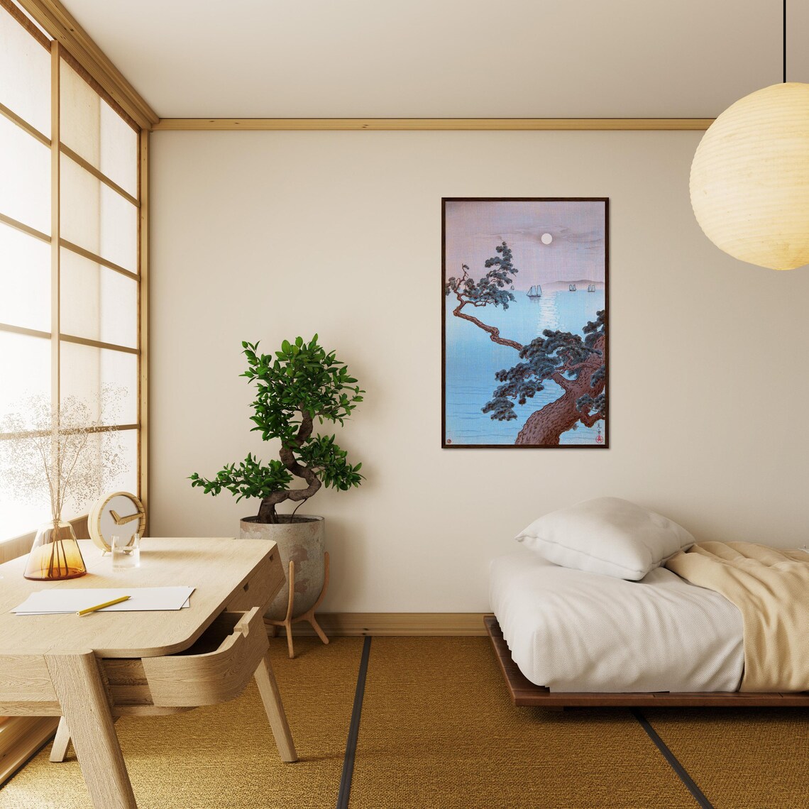 Japanese Ukiyo-E Art Print, Tsuchiya Koitsu - Image 4