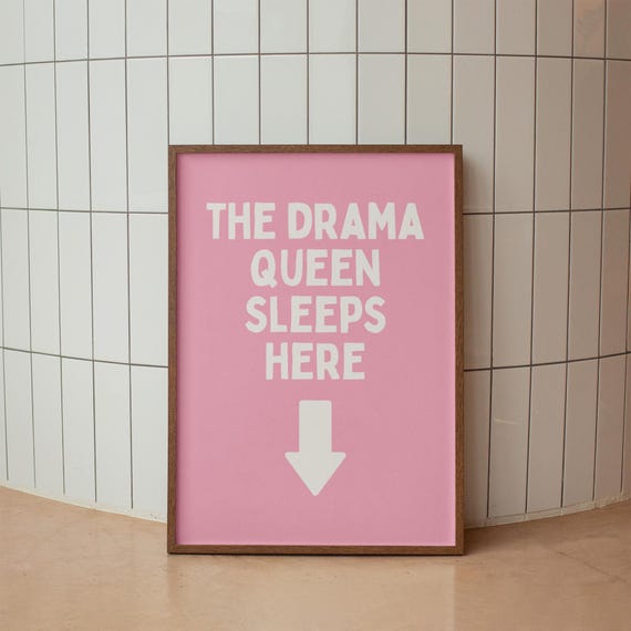 Funny Bedroom Quote Art Print Above The Bed Trendy Wall Apartment Decor Cute