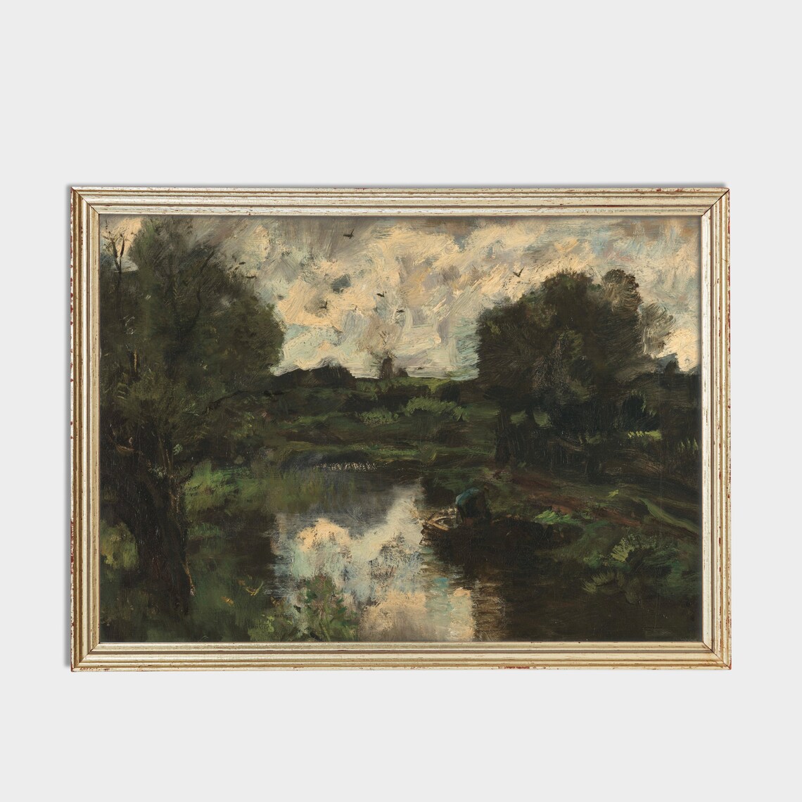 Vintage Country Landscape Art Print, Farmhouse Rustic - Image 2