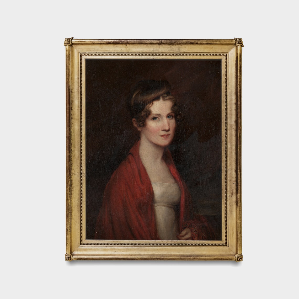 Woman Portrait Vintage Painting Antique Moody Oil Painting Fine Print Vertical Wall Art Victorian Lady - Image 3