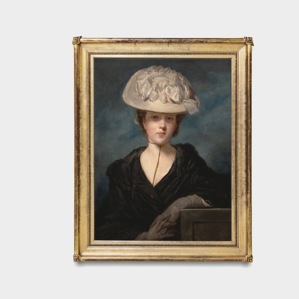 Printed And Shipped Vintage Portrait Painting Antique Oil Painting Print Victorian Print Woman Portrait Art Mailed Print - Image 3