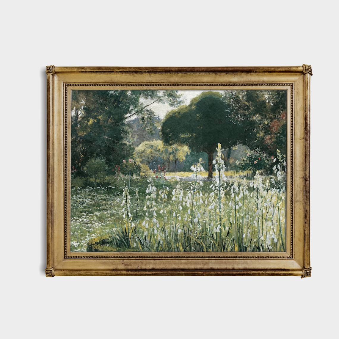 Vintage Country Landscape Art Print, Antique Farmhouse - Image 4
