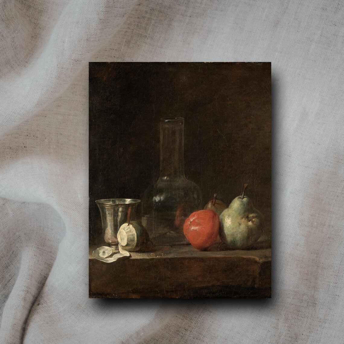 Vintage Still Life Print Dark Academia Fruit Painting Old Master Style Artwork Rustic Kitchen Wall Art Moody Classic Decor - Image 5