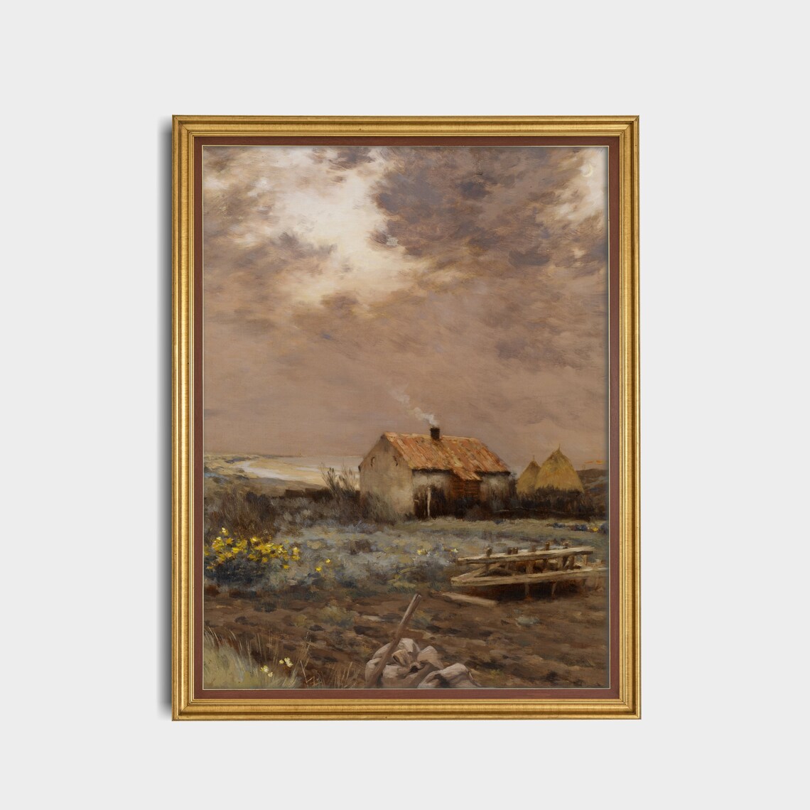 Victorian Summer Landscape Art Print, European Vintage - Image 3