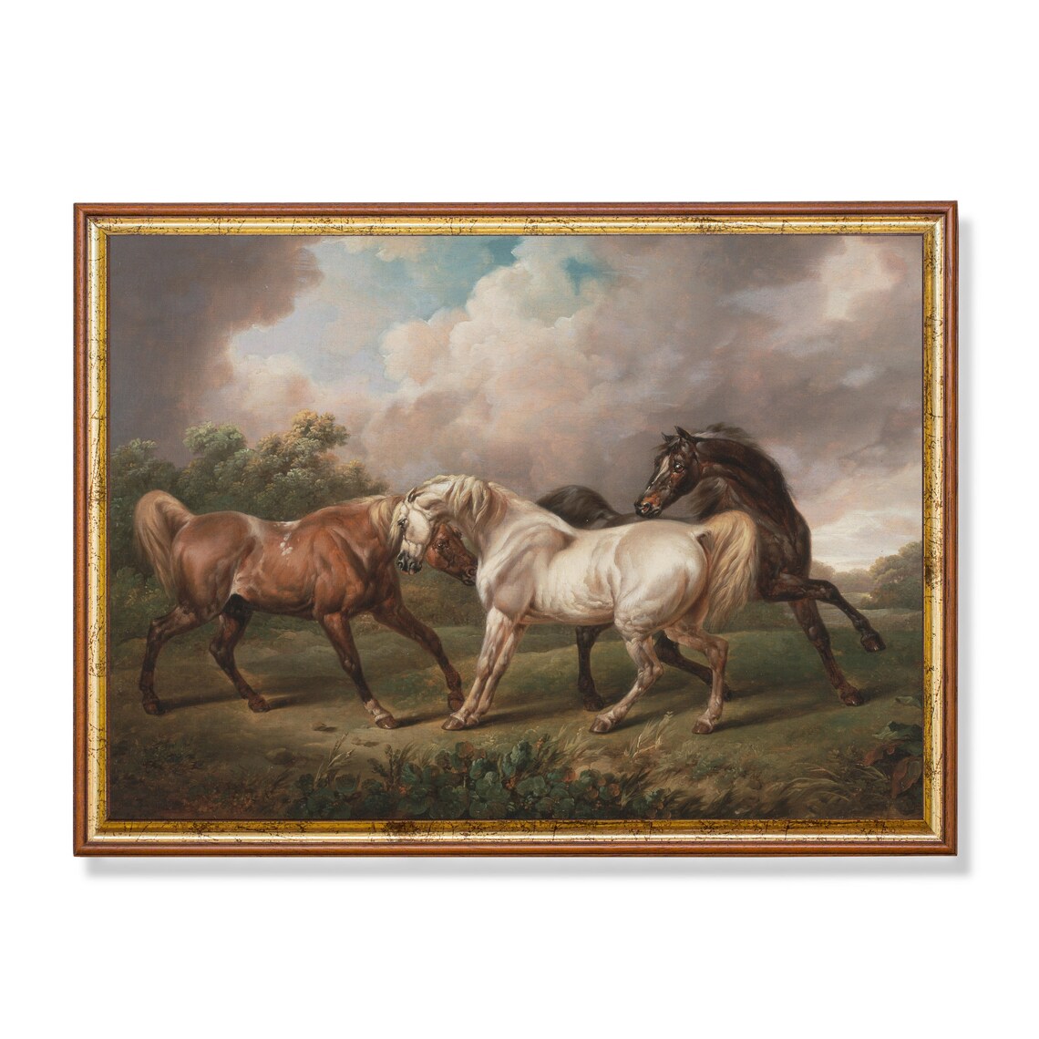 Horse Painting Farmhouse Decor Wall Art Print