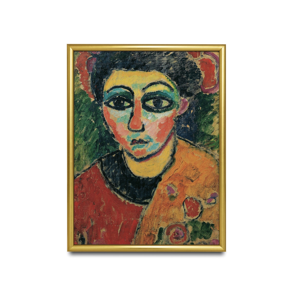 Bold Fauvist Woman Portrait With Vivid Color Expressionist Poster - Image 4