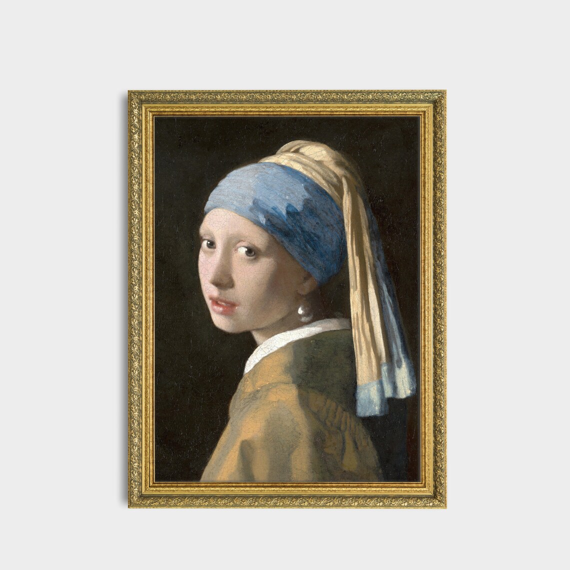 Vermeer Girl with a Pearl Earring Classic Art Masterpiece Poster - Image 3