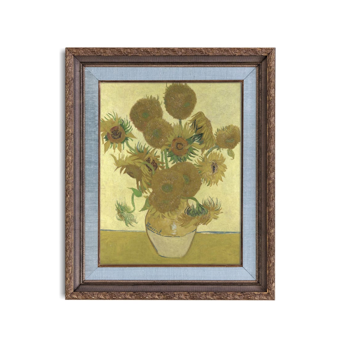 Vincent van Gogh's Famous Sunflowers in a Vase Classic Poster - Image 5