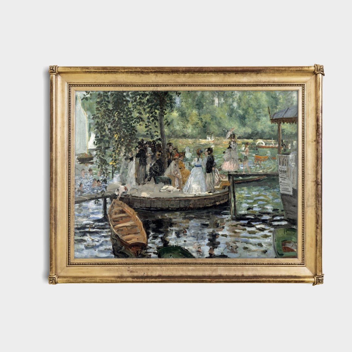Renoir La Grenouillere Boating Pond Impressionist Classic Poster - Image 4
