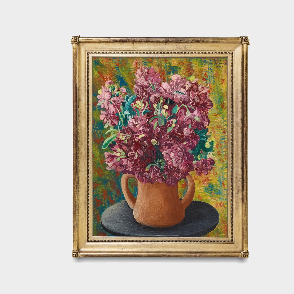 Printed And Shipped Vintage Still Life Painting Bouquet Of Flowers Print Retro Floral Wall Art Decor Antique Flower Art - Image 3