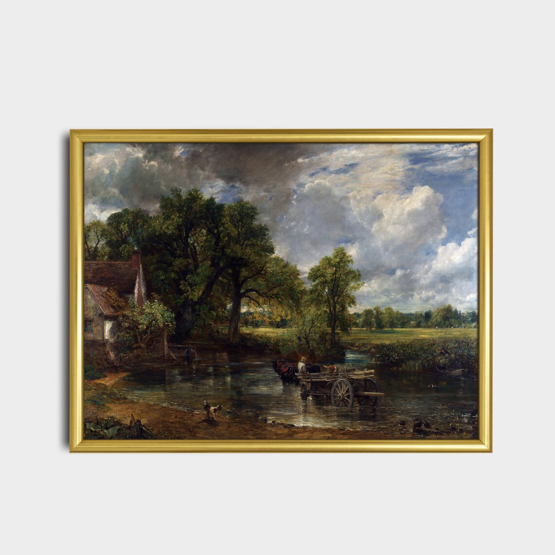 Horse-Drawn Cart Crossing a River Constable The Hay Wain Poster - Image 2
