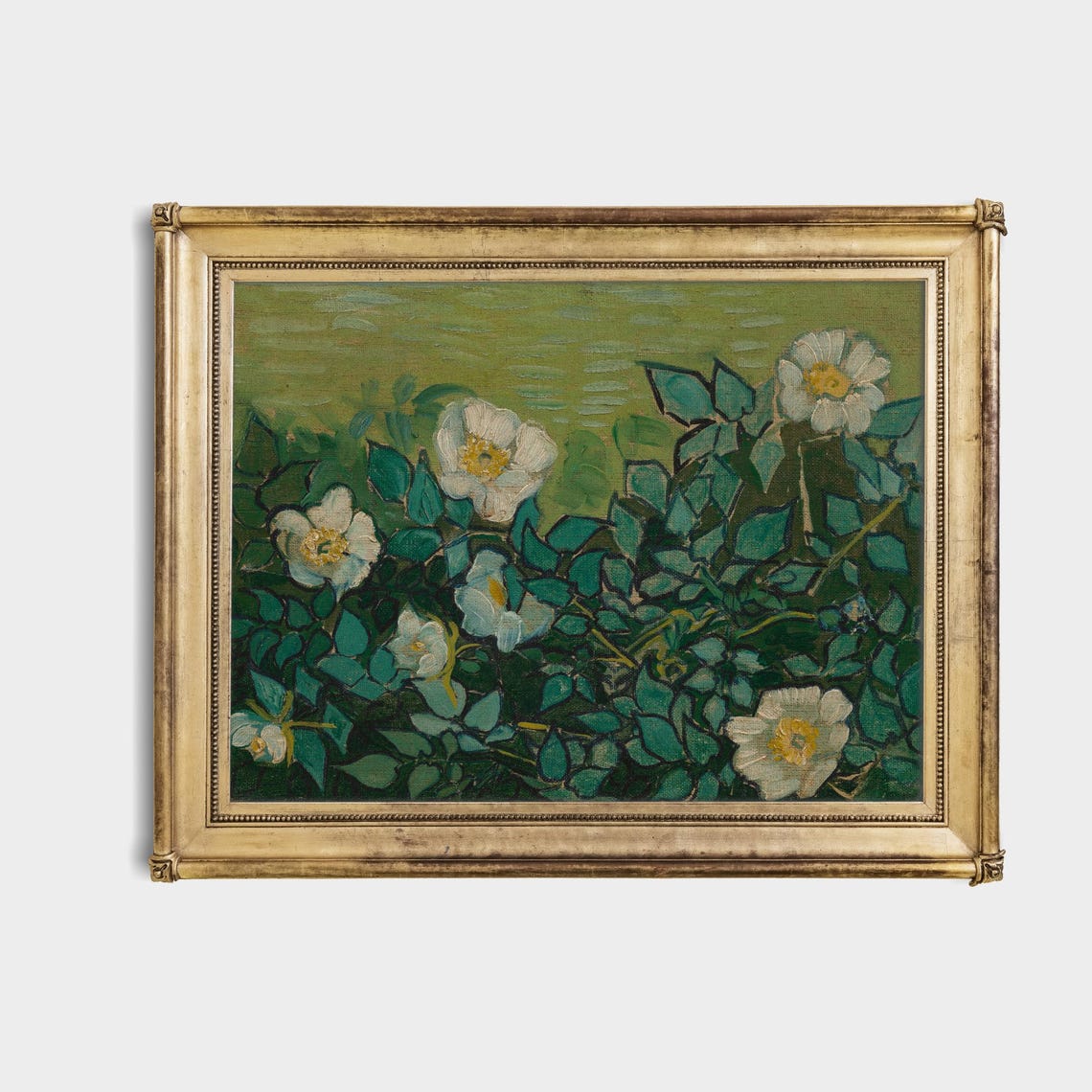 Print And Ship Vintage Flowers Print Wild Roses Antique Floral Art Moody Rustic Print Mailed Botanical Artwork - Image 4