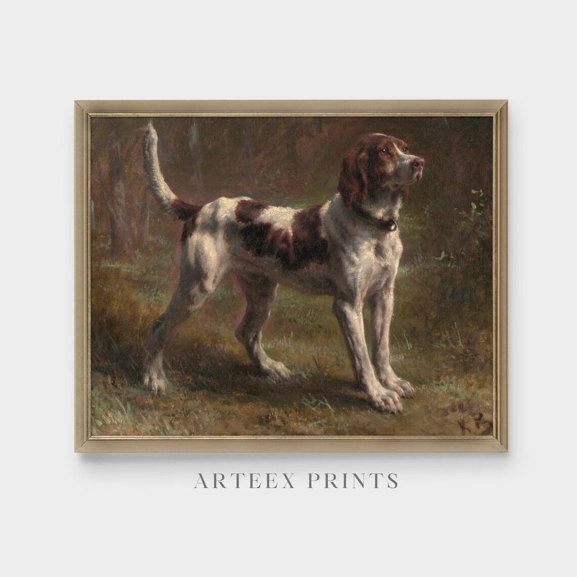 Vintage Dog Portrait, Rustic Farmhouse Art Print - Image 3