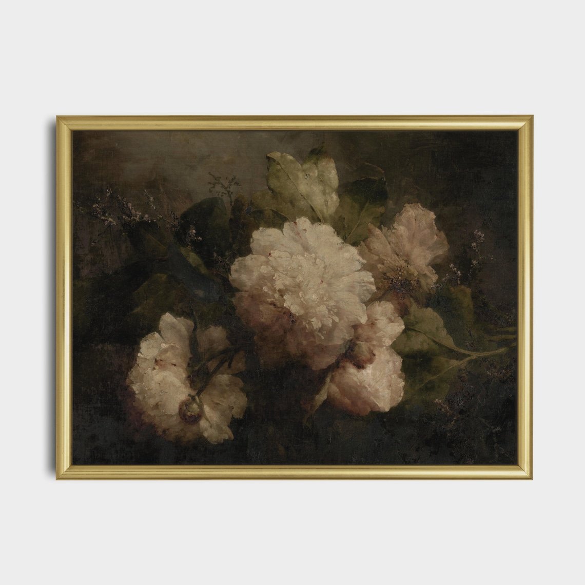 Moody Rustic Still Life Flower Print, Dark Academia - Image 5