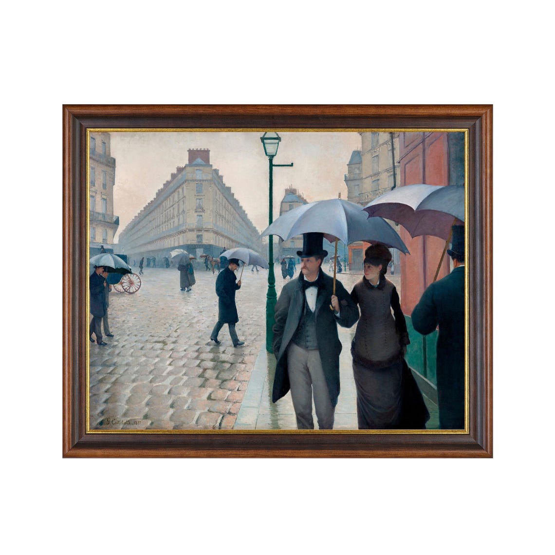 Caillebotte Paris Street Rainy Day Umbrellas Impressionist Poster - Image 4