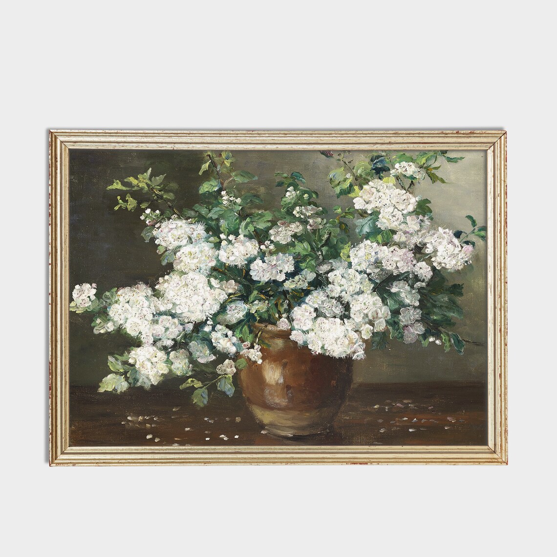 Vintage Still Life With Flowers, Rustic Floral Print - Image 2