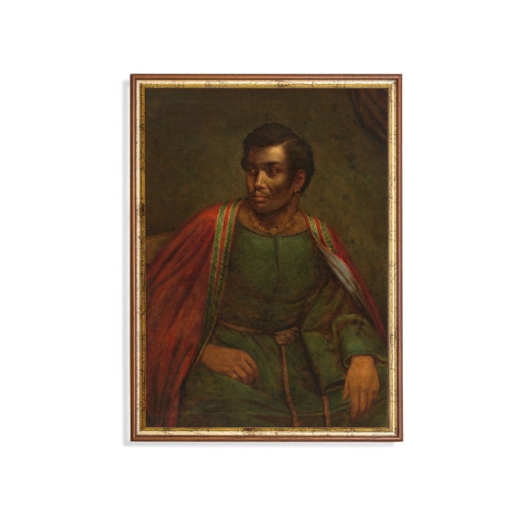 Printed And Shipped Man Portrait Painting Vintage Portrait Print Antique Wall Art Moody Rustic Home Decor Classic Paintings