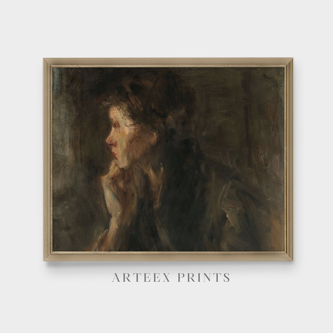 Victorian Lady Vintage Portrait Wall Art Print - Image 3