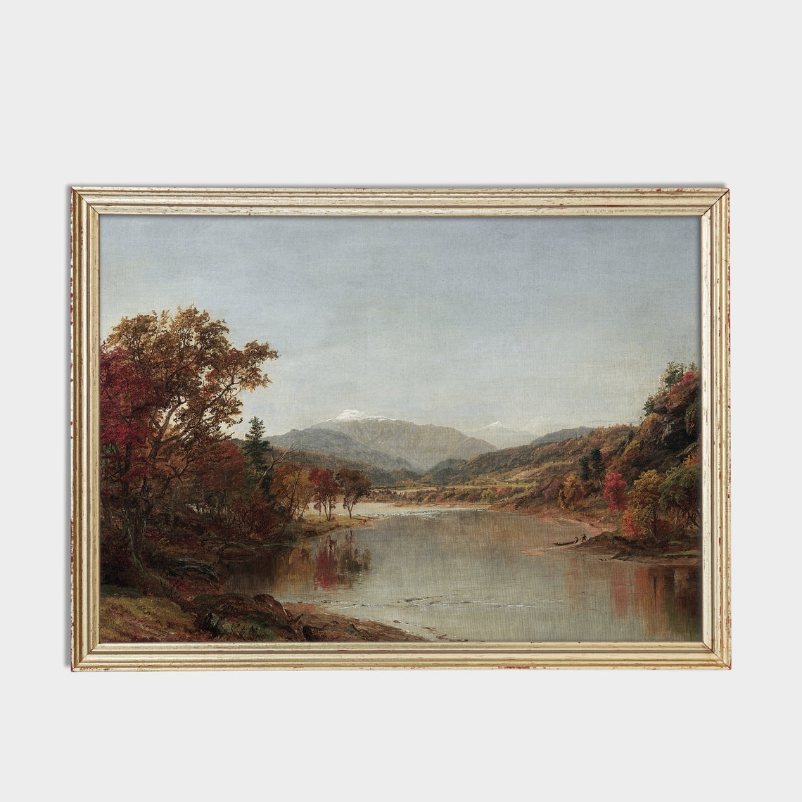 Autumn Landscape Vintage Fall Painting Rustic Moody Prints Antique Country Decor Wall Art Fine Art - Image 4