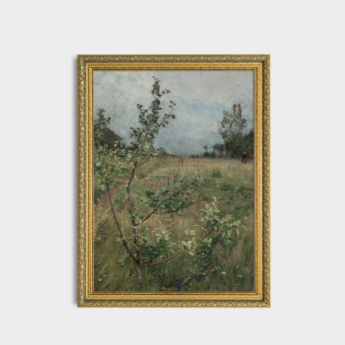 Vintage Spring Landscape, Farmhouse Country Art Print - Image 3
