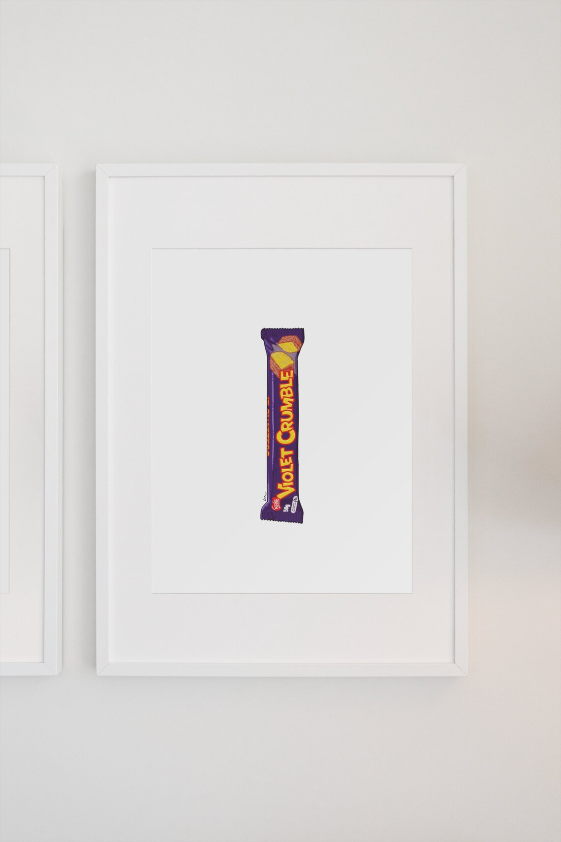 Violet Crumble Illustration, Australian Home Decor