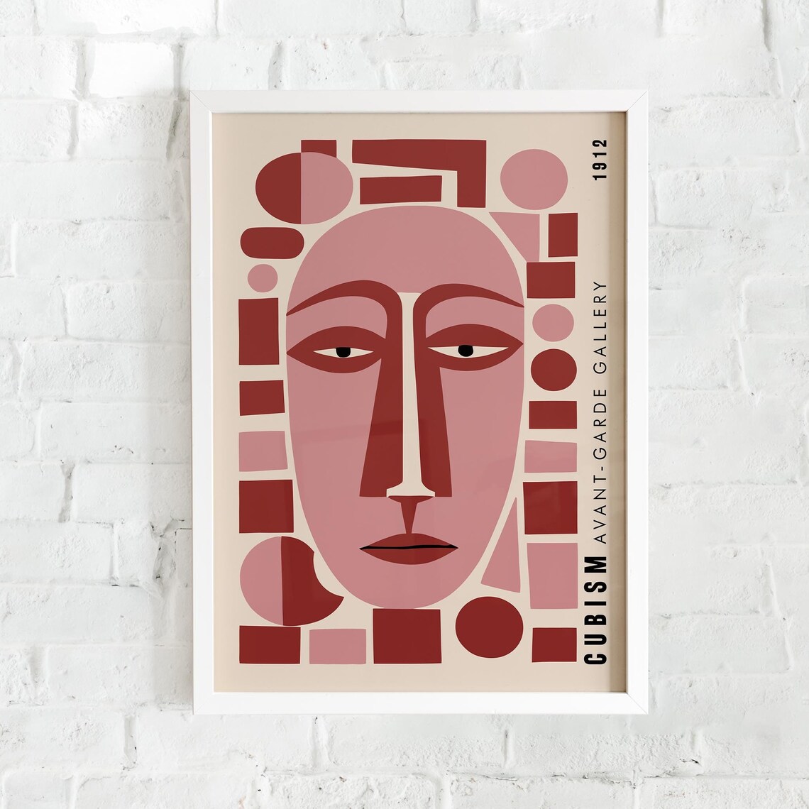 Timeless 1912 Cubism Avant Garde Gallery Geometric Face Poster