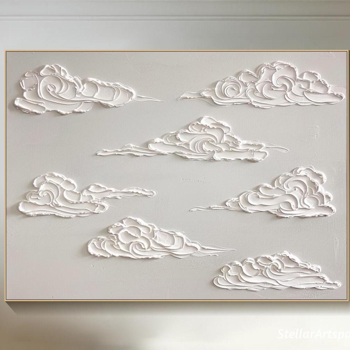 Cloud Painting, Minimalist Sky Wall Art Print
