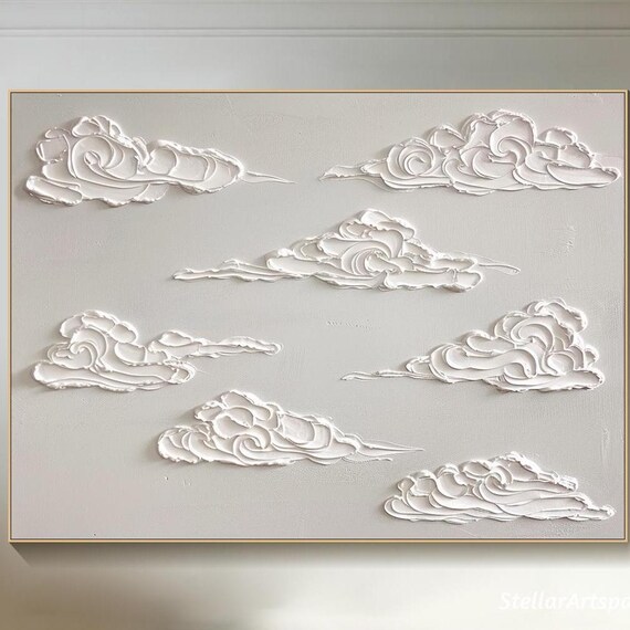 Cloud Painting, Minimalist Sky Wall Art Print