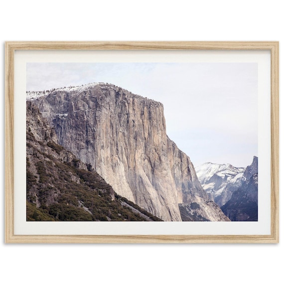 El Capitan Granite Cliff Yosemite National Park Photography Poster