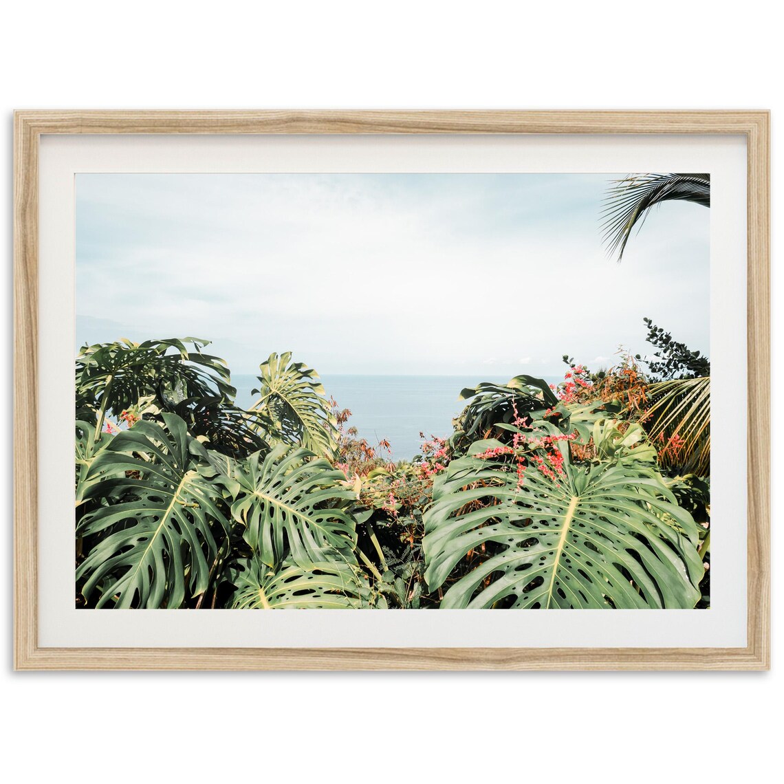Hawaii Ocean Print, Tropical Boho Travel Poster