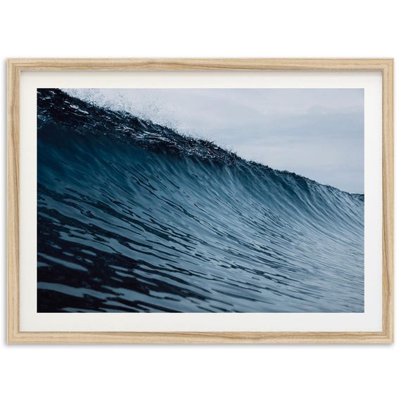 Wave Water Surf Print, Ocean Photography