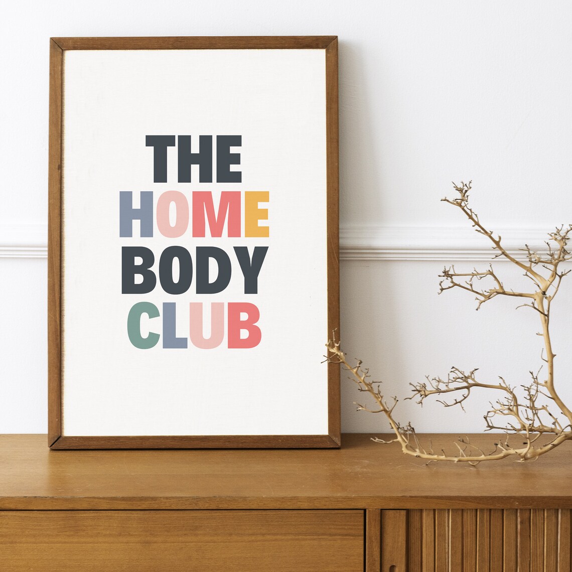 The Homebody Club Minimalist Typography Art Print - Image 4