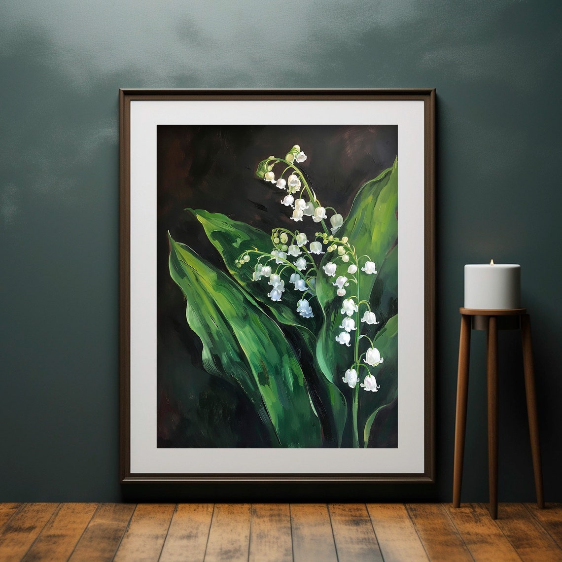 Moody Dark Academia Botanical Art Print - Image 2