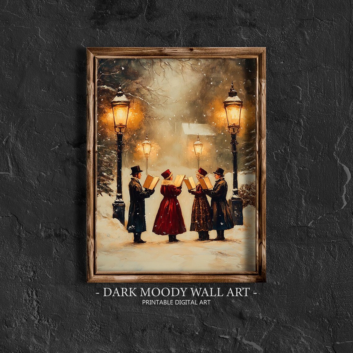 Christmas Carolers Vintage Christmas Wall Art - Image 6