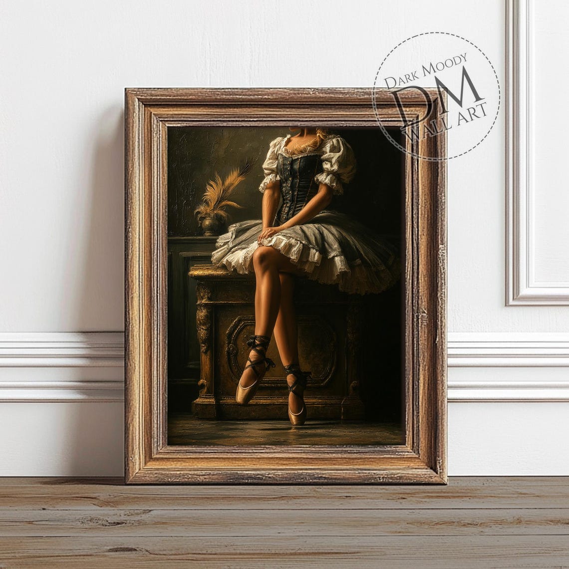 Ballerina Wall Art Gothic Ballet Victorian Corset Print