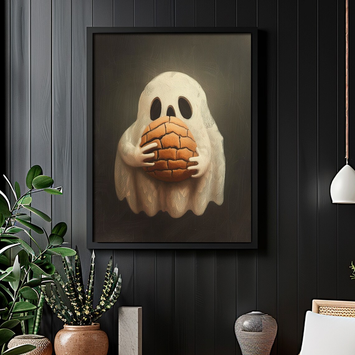 Ghost Painting Halloween Dark Academia Gothic Print - Image 2