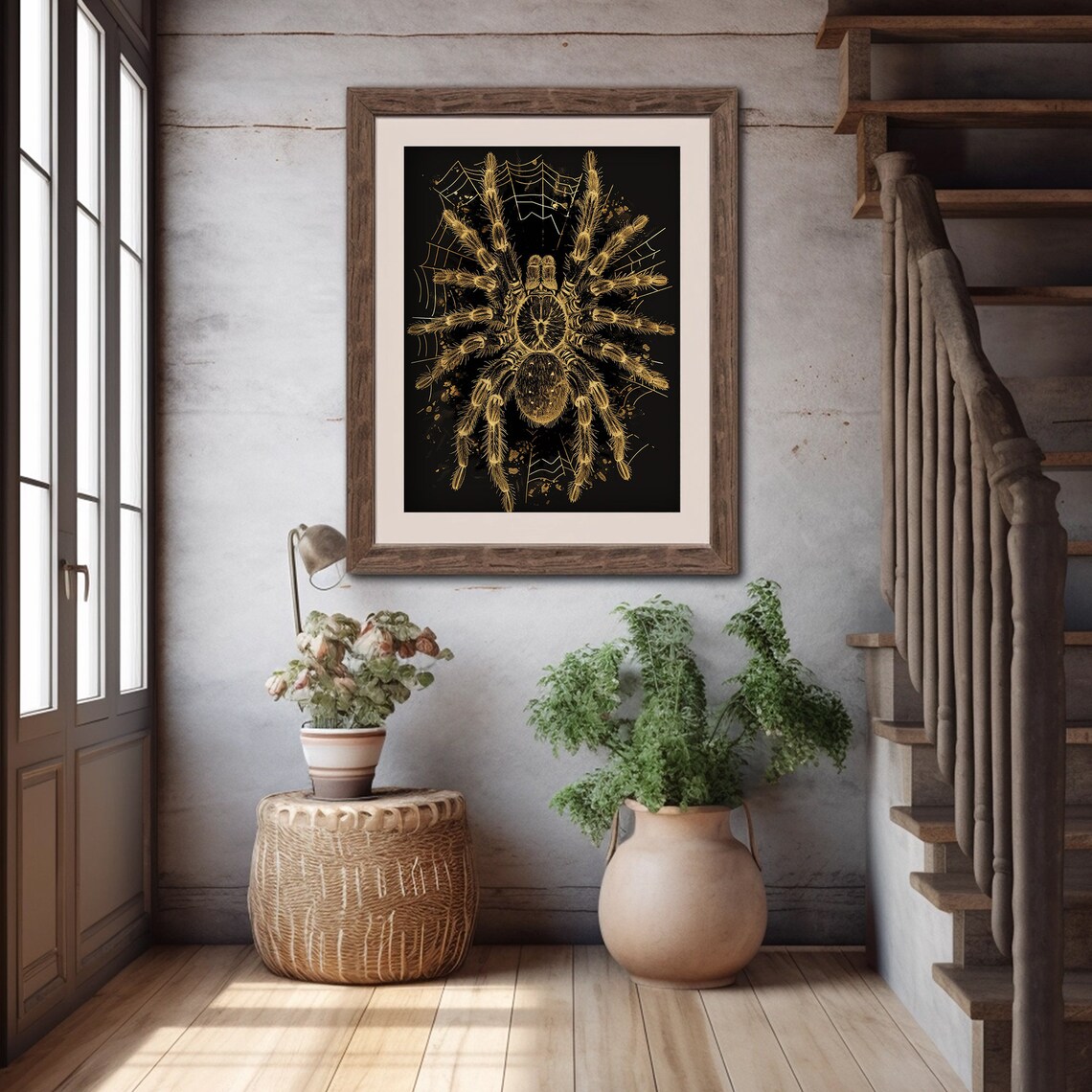 Spider Print, Minimalist Halloween Decor - Image 4