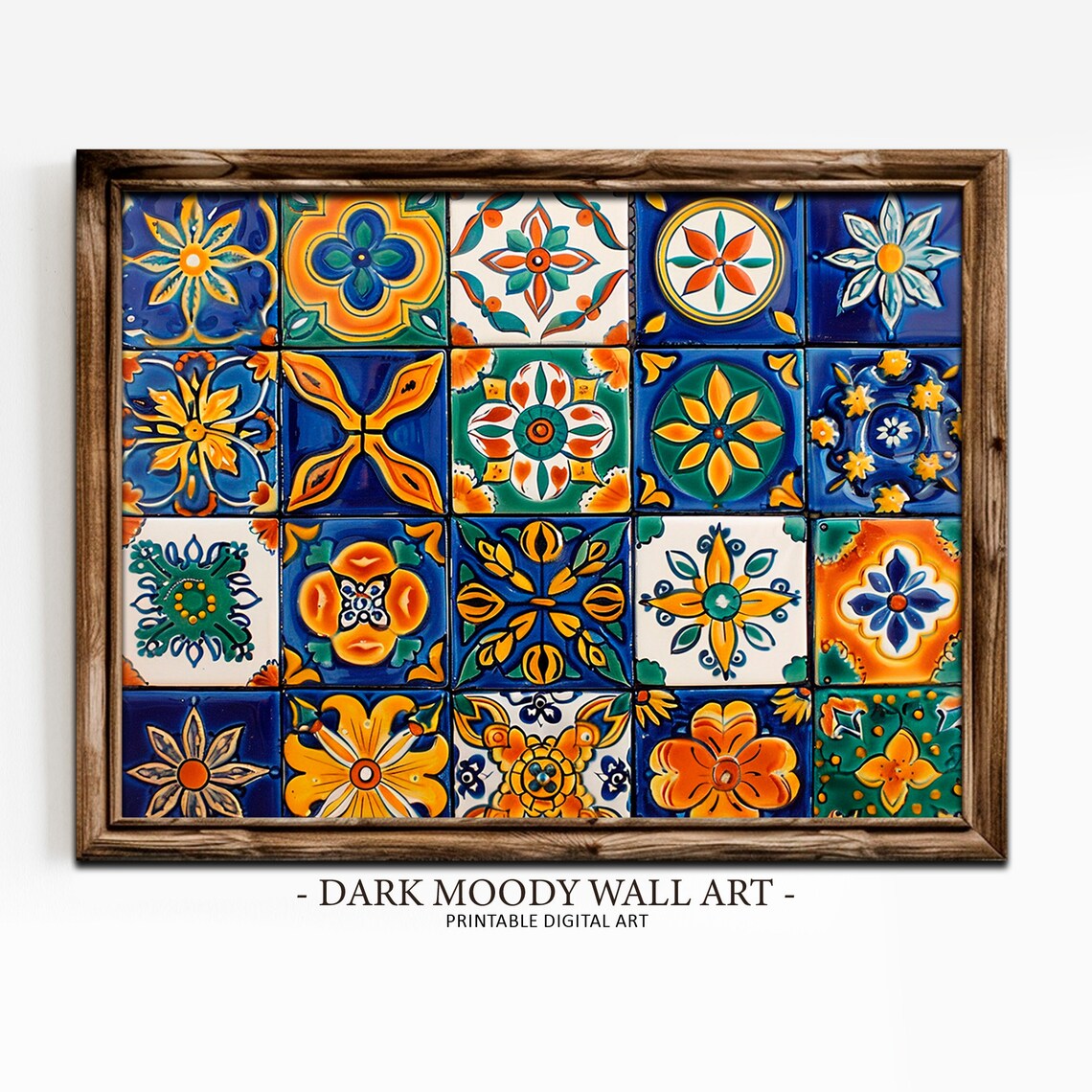 Mexican Talavera Wall Art, Traditional Mural Art