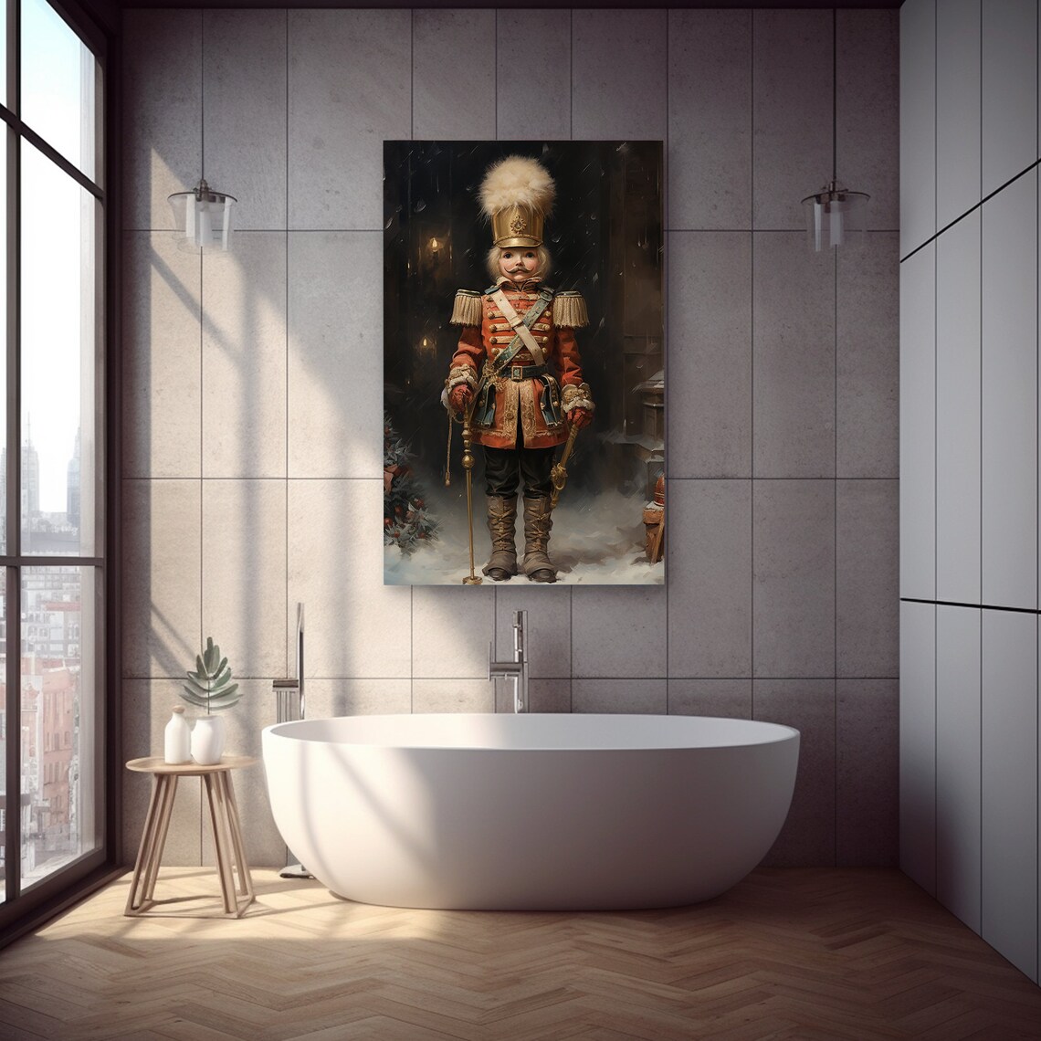 Nutcracker Painting, Vintage Christmas Decor - Image 2