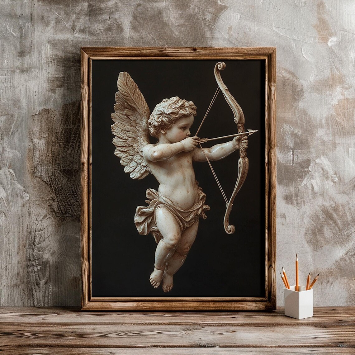 Cupid Love Print, Romantic Dark Moody Wall Art - Image 5