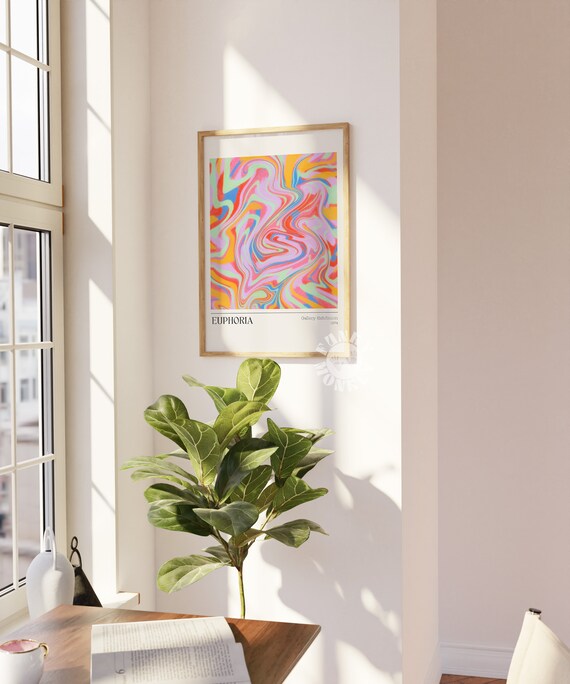 Euphoria Retro Gallery Exhibition Art Print