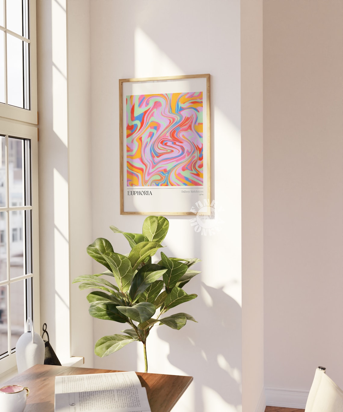Euphoria Retro Gallery Exhibition Art Print