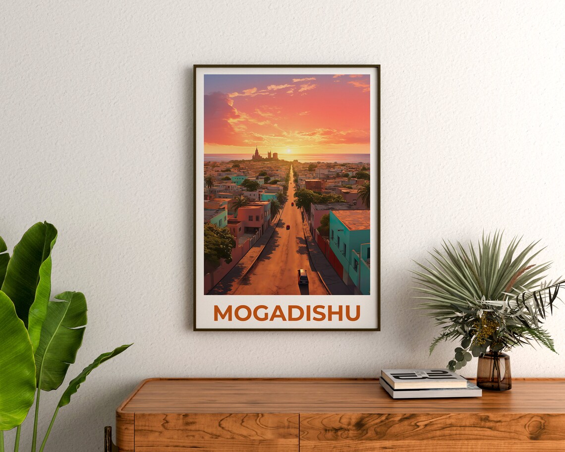 Mogadishu Travel Poster, Somalia Wall Art Print - Image 3