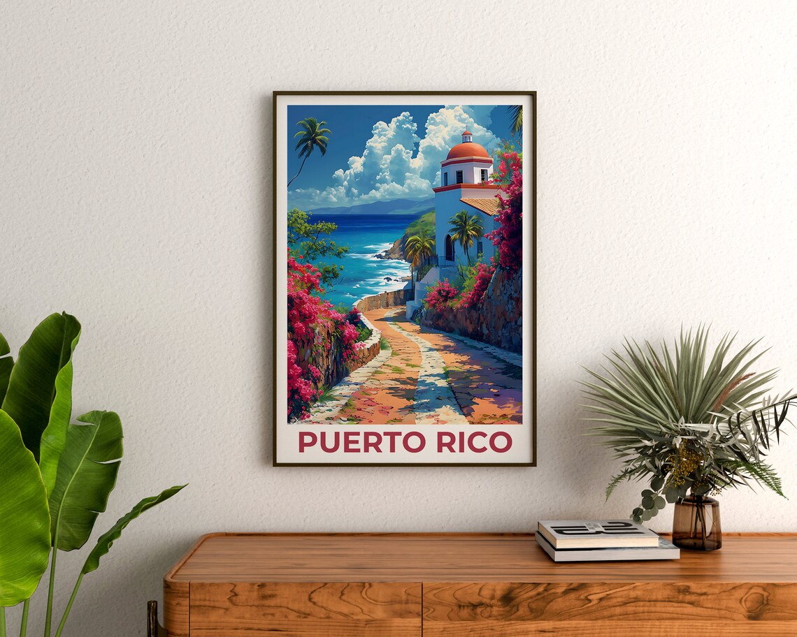 Puerto Rico Travel Poster, Island Wall Art Print - Image 3