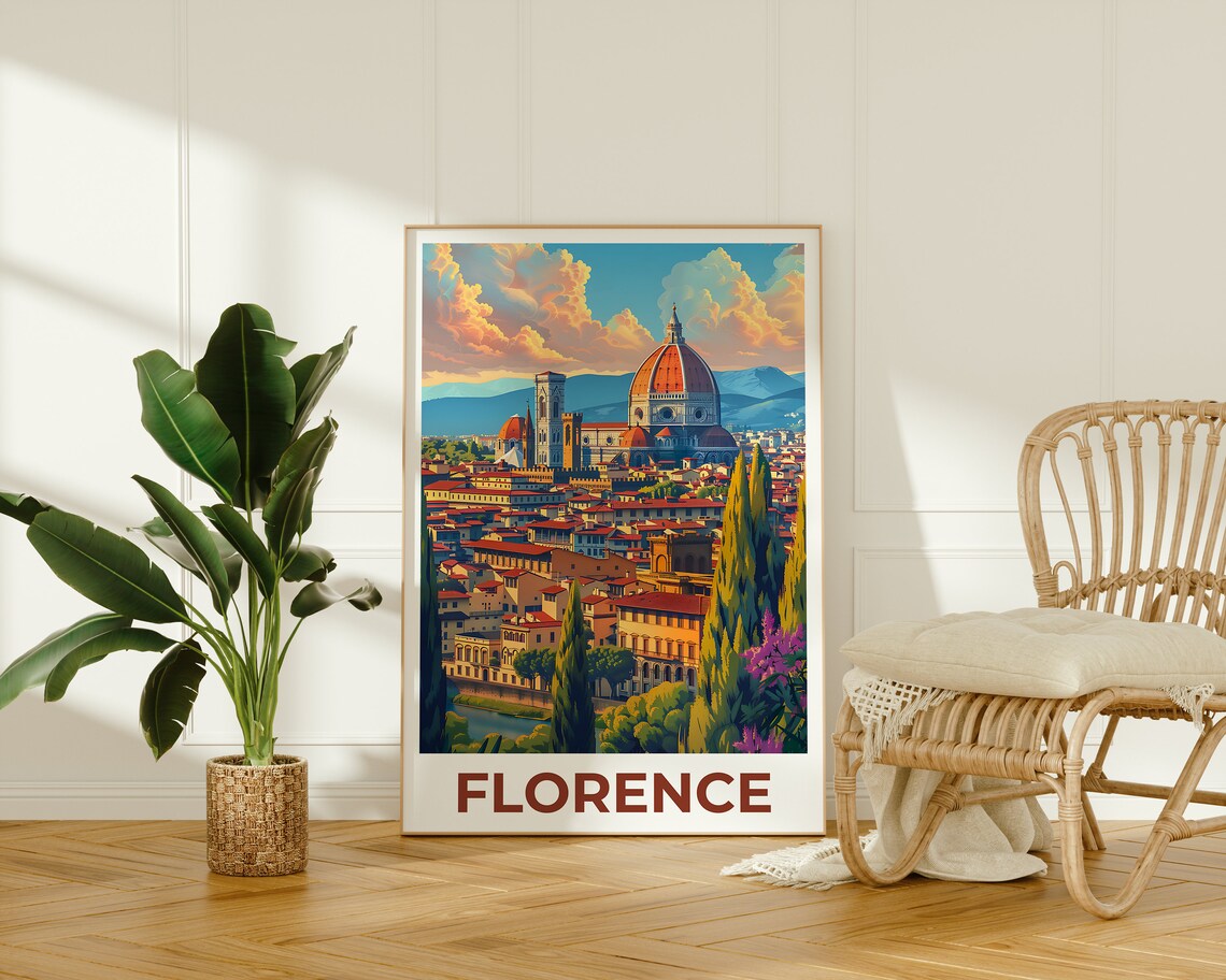 Florence Travel Poster, Europe City Art Print - Image 2