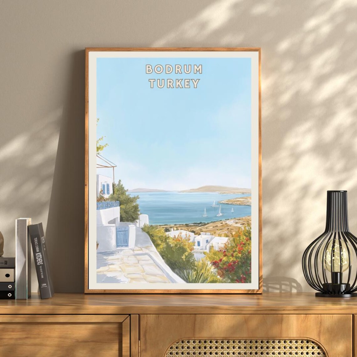 Bodrum Turkey, Mediterranean Travel Poster - Image 3